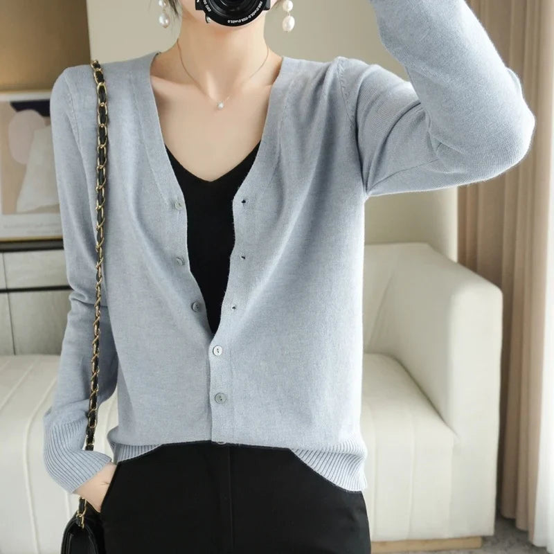 Léa - Femme Cardigan Tricoté