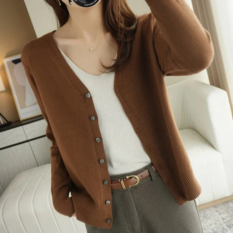 Léa - Femme Cardigan Tricoté