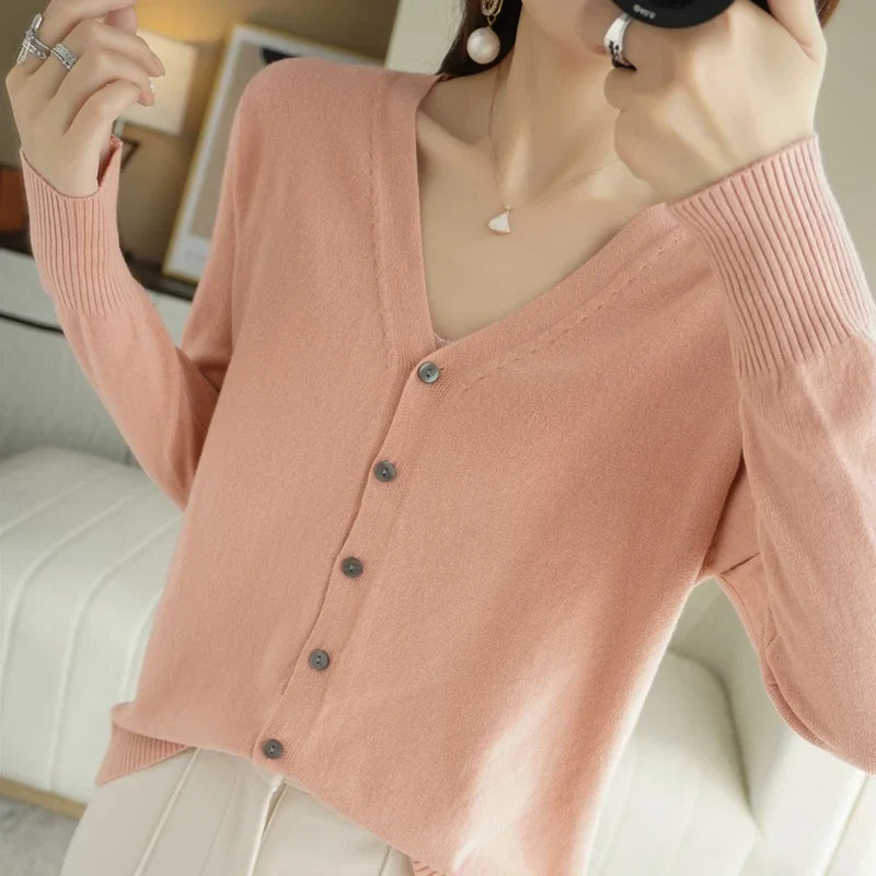 Léa - Femme Cardigan Tricoté