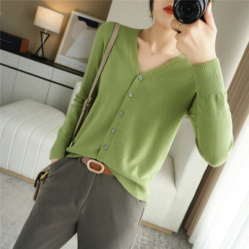Léa - Femme Cardigan Tricoté