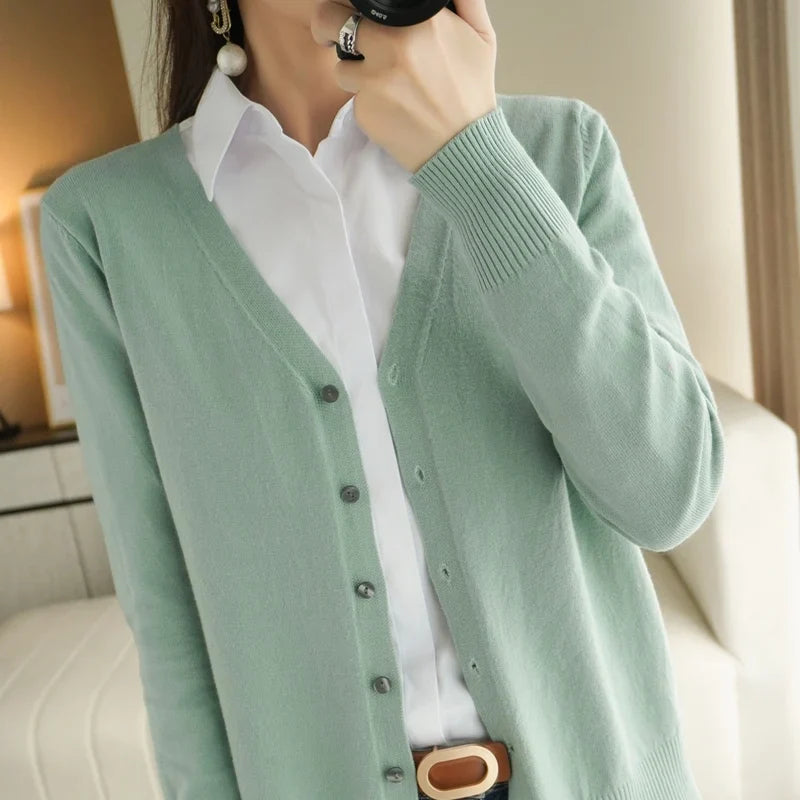 Léa - Femme Cardigan Tricoté