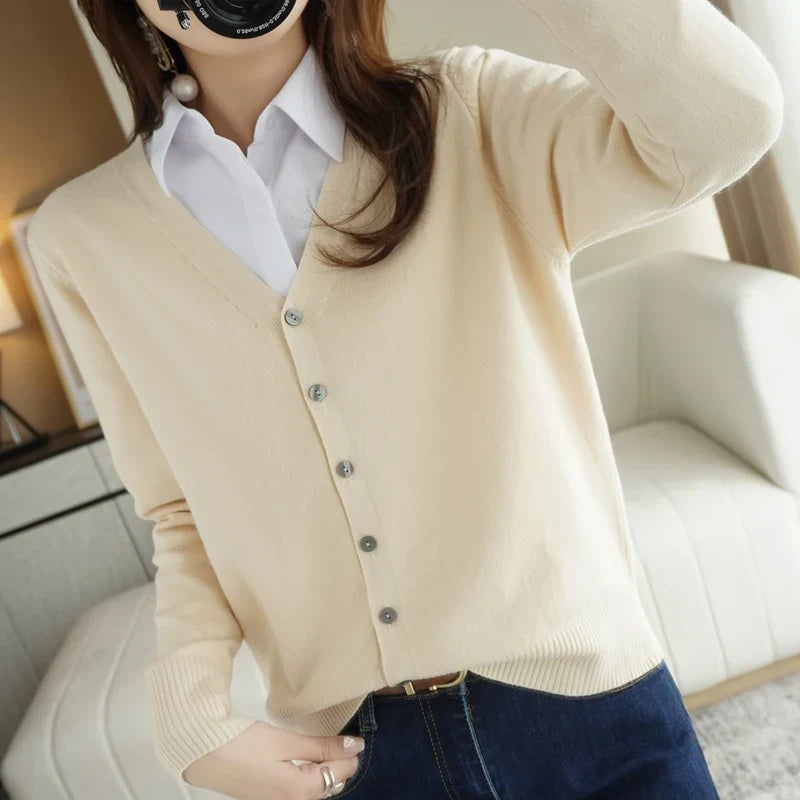 Léa - Femme Cardigan Tricoté
