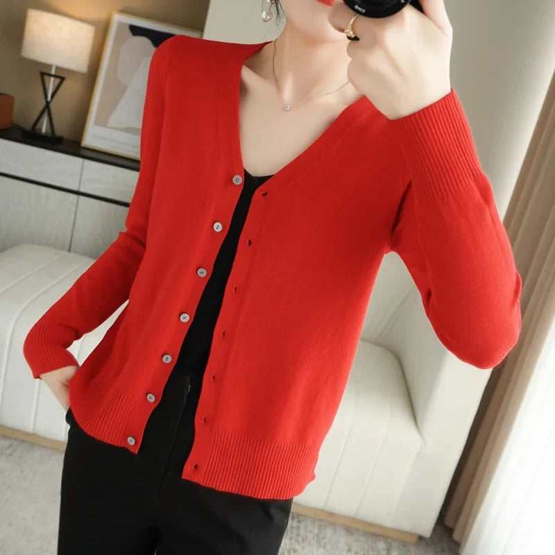 Léa - Femme Cardigan Tricoté
