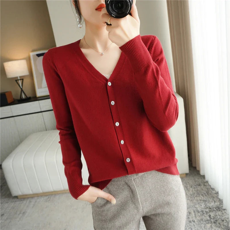Léa - Femme Cardigan Tricoté