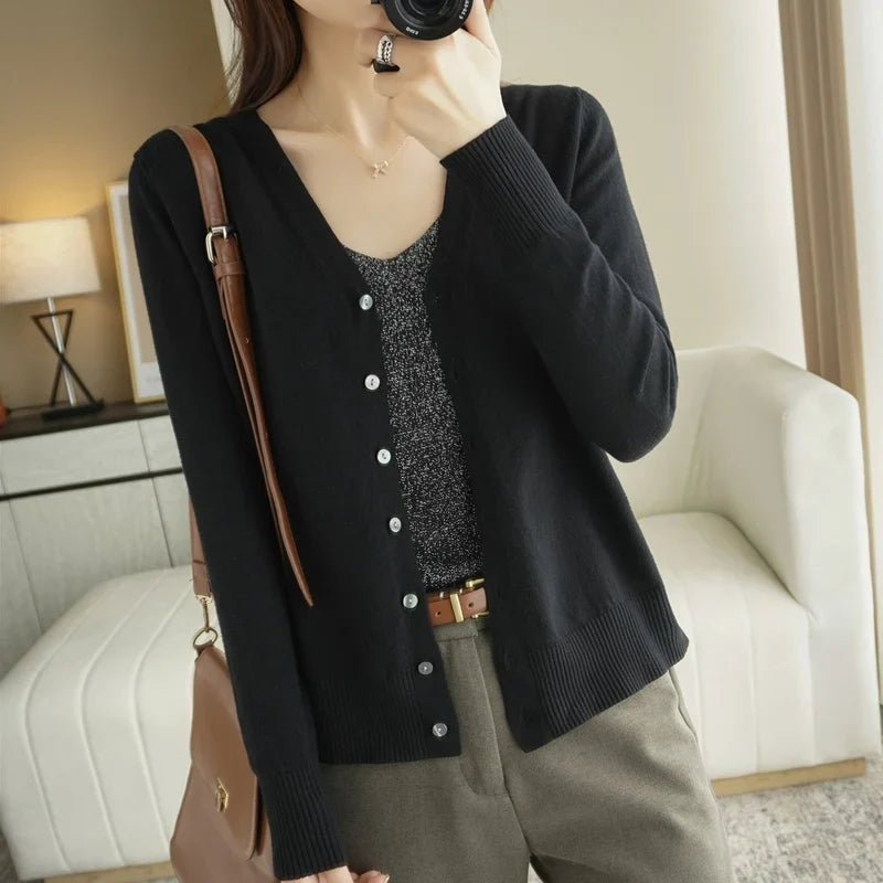 Léa - Femme Cardigan Tricoté