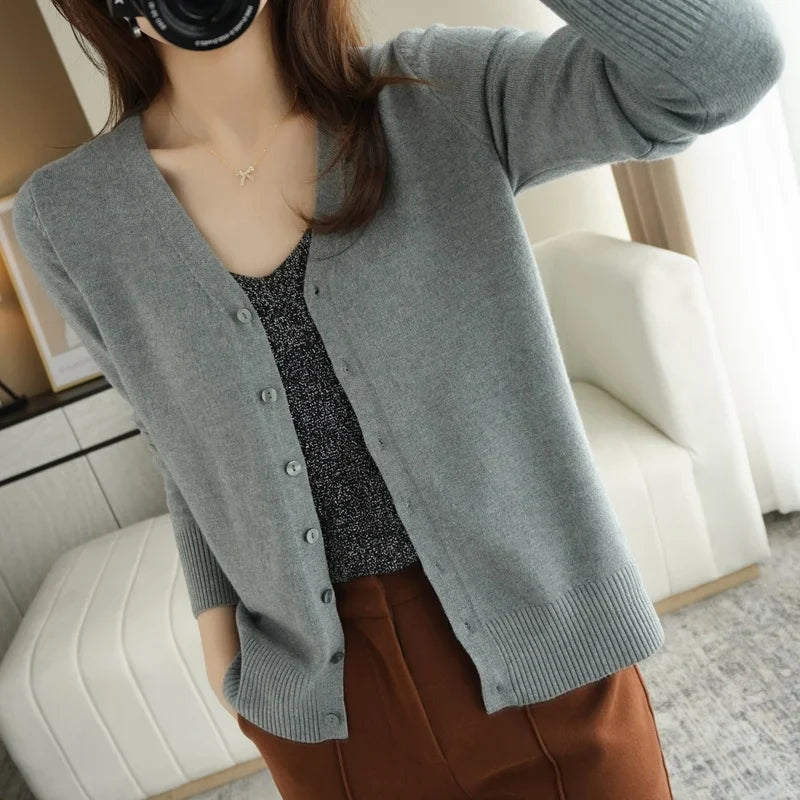 Léa - Femme Cardigan Tricoté