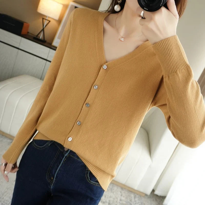 Léa - Femme Cardigan Tricoté