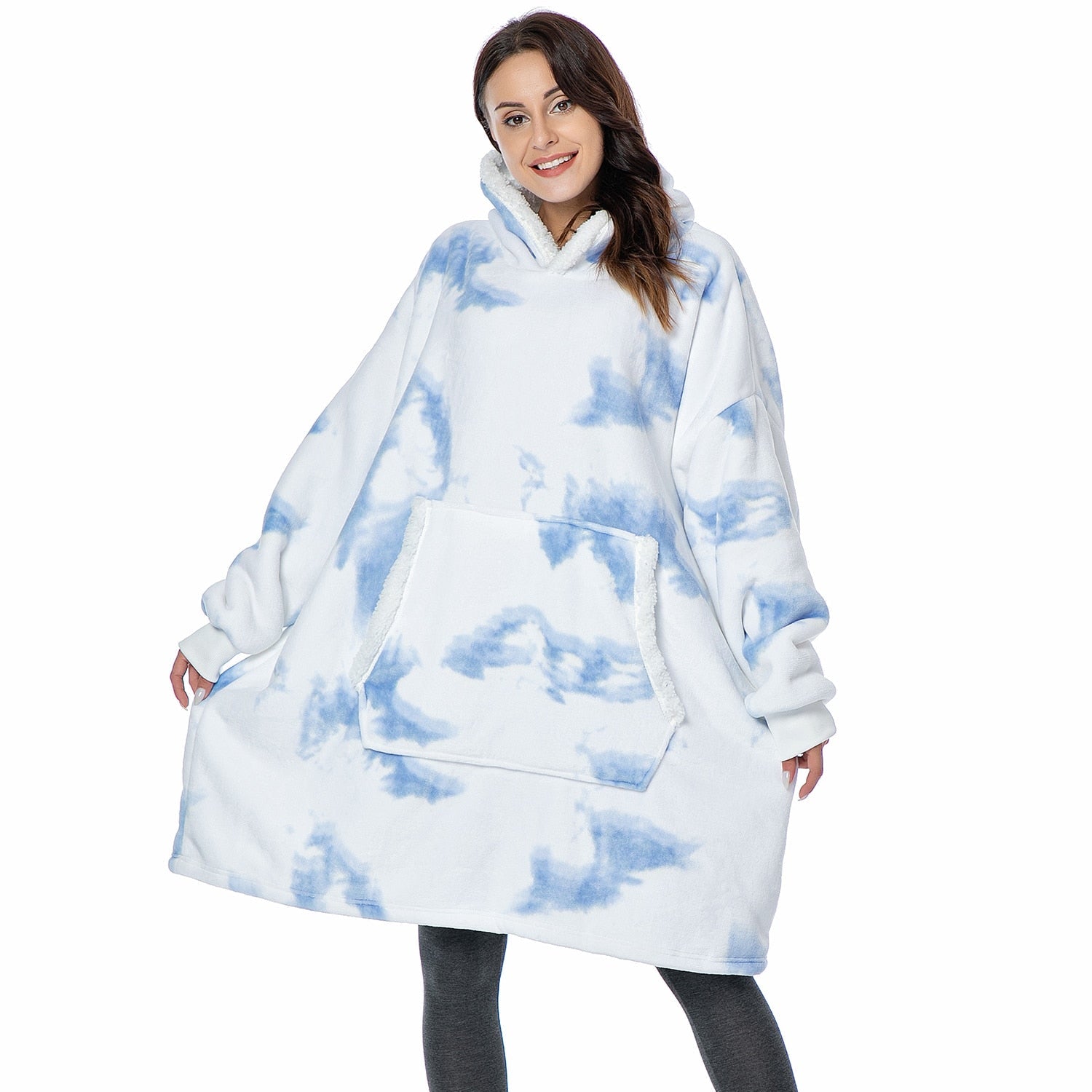 Mila - Pull femme plaid oversize