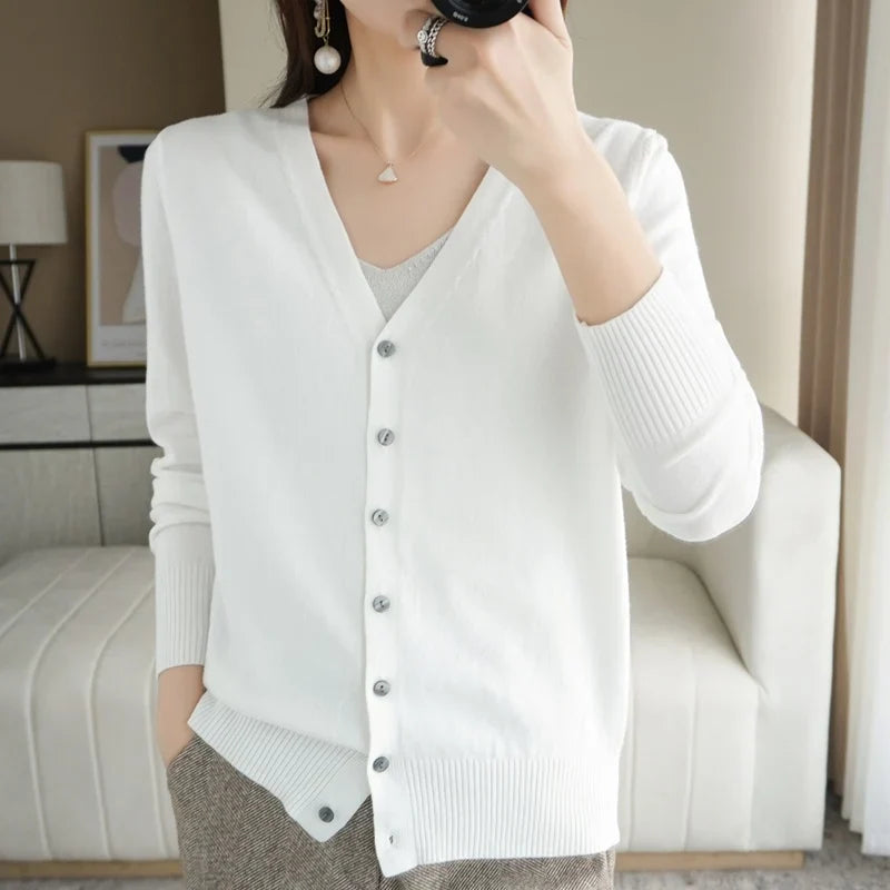 Léa - Femme Cardigan Tricoté