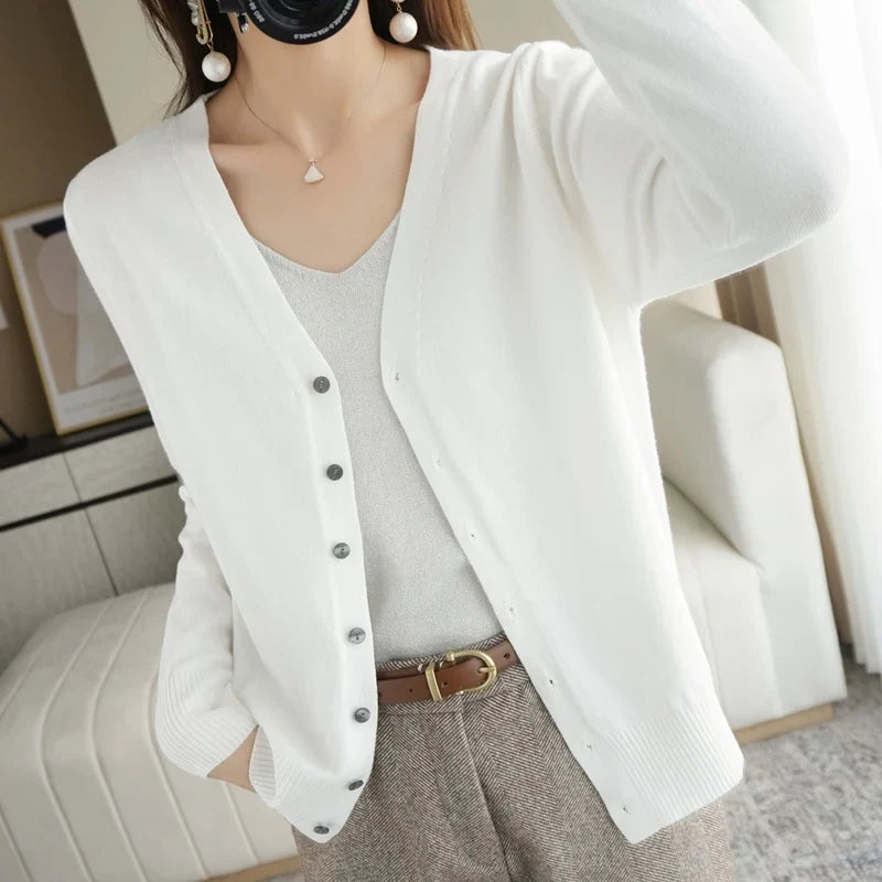 Léa - Femme Cardigan Tricoté