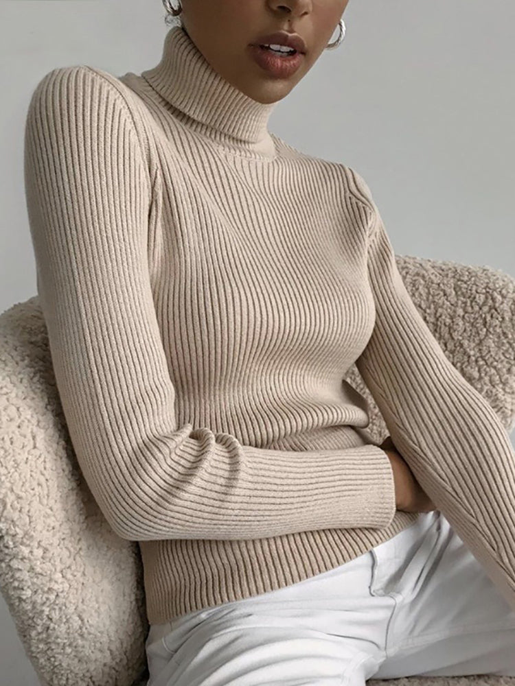 Sophie – Col Roulé Élégant Pour Femme