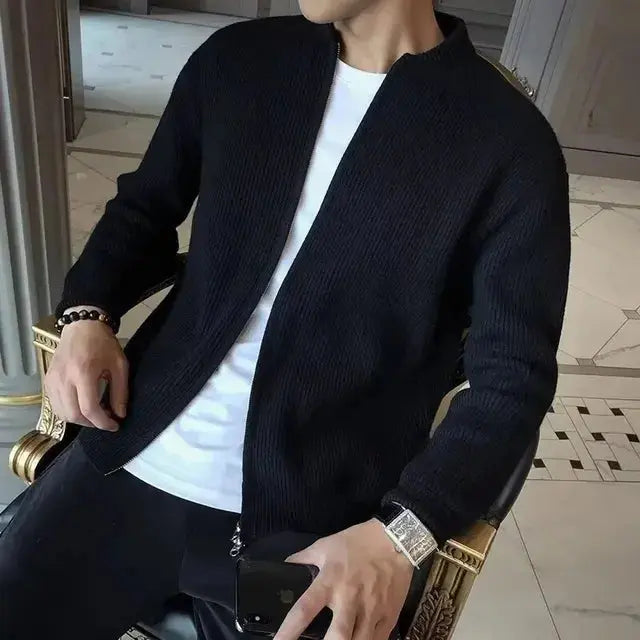 Antoine – Veste Décontractée Pour Hommes Avec Fermeture Éclair Et Finitions Élégantes