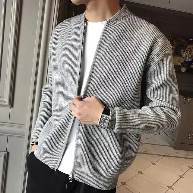 Antoine – Veste Décontractée Pour Hommes Avec Fermeture Éclair Et Finitions Élégantes