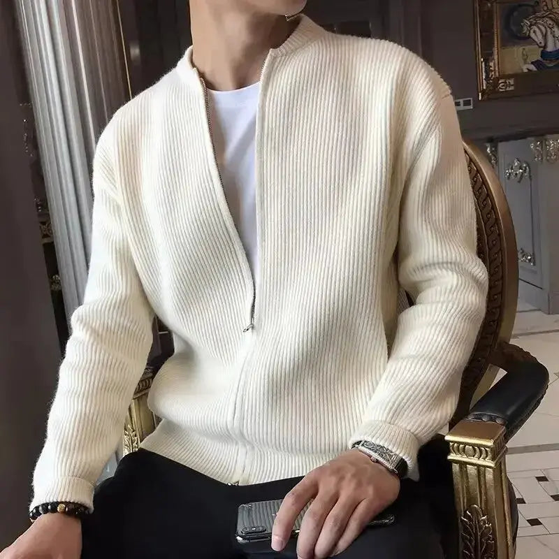 Antoine – Veste Décontractée Pour Hommes Avec Fermeture Éclair Et Finitions Élégantes