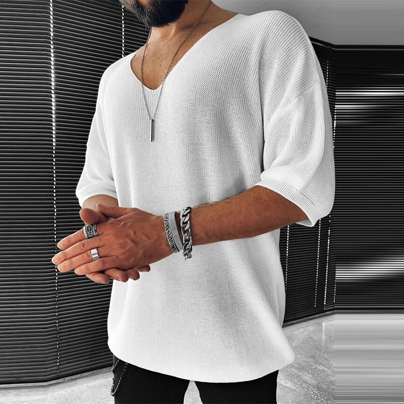 Edwin - T-shirt décontracté en tricot - Surdimensionné - Hommes-1