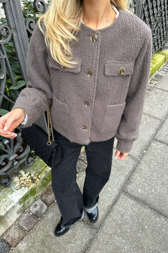 Anaïs – Veste Mode Avec Poches Et Boutons Pour Femme