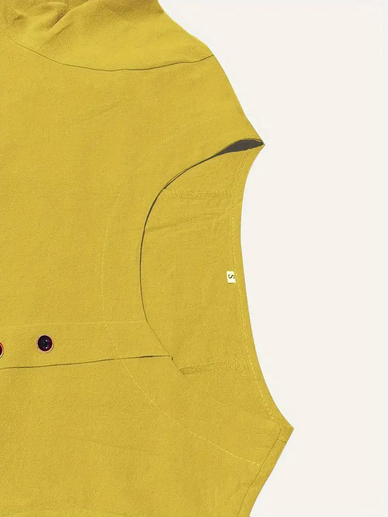 Blouse Femme En Lin Manches Courtes Boutonnée - Janine