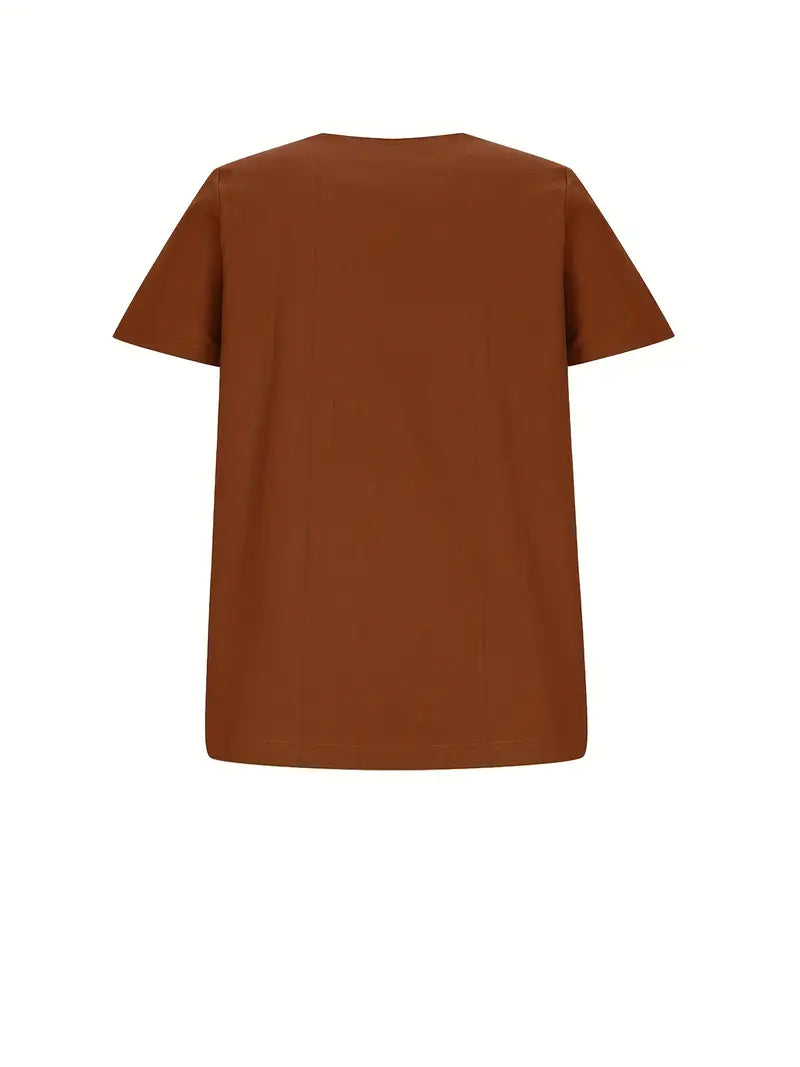 Blouse Femme En Lin Manches Courtes Boutonnée - Janine
