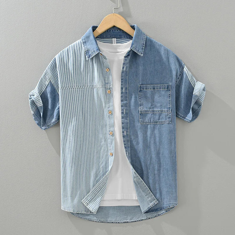 Jack - Chemise en denim pour hommes - Décontracté - Tendance-1
