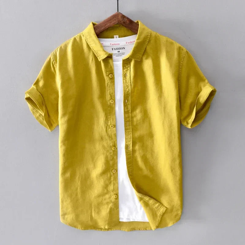 Image variante pour Jeroen - Chemise en lin décontractée - Intemporelle - Hommes-37