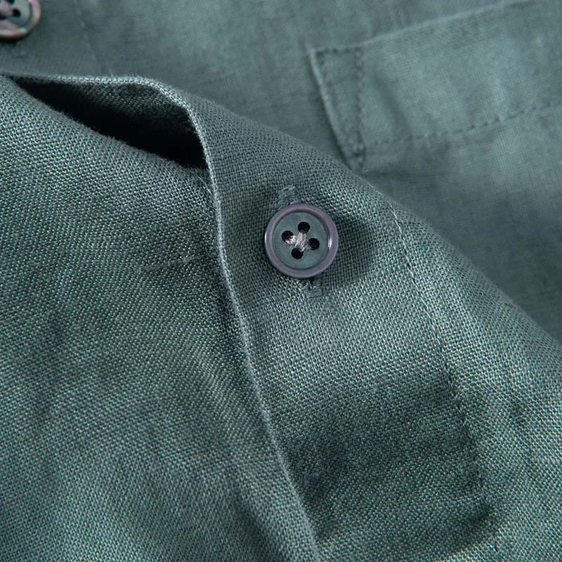 Jeroen - Chemise en Lin pour Hommes - Style Décontracté - Respirant et Confortable-5
