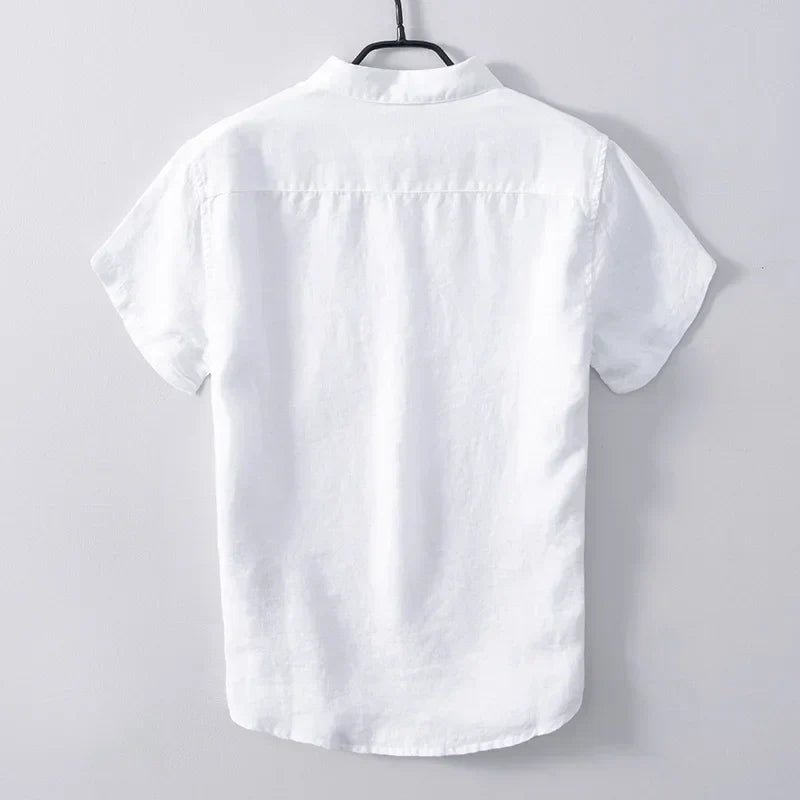 Jeroen - Chemise en Lin pour Hommes - Style Décontracté - Respirant et Confortable - 3