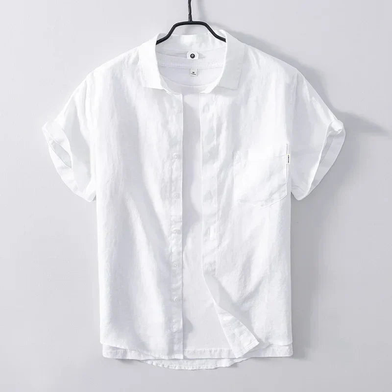 Image variante pour Jeroen - Chemise en Lin pour Hommes - Style Décontracté - Respirant et Confortable-7