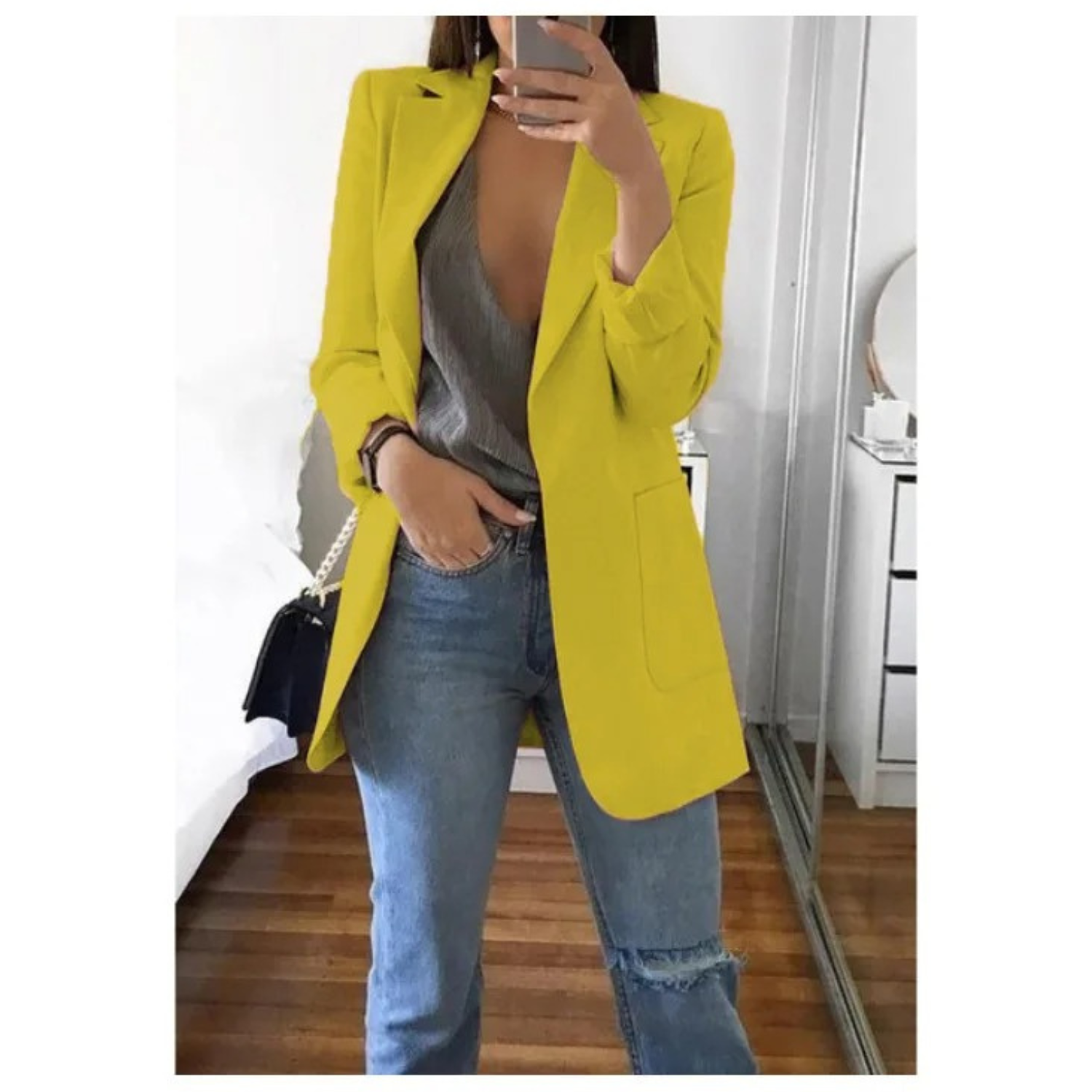 Sophie - Blazer Long ĂlĂ©gant