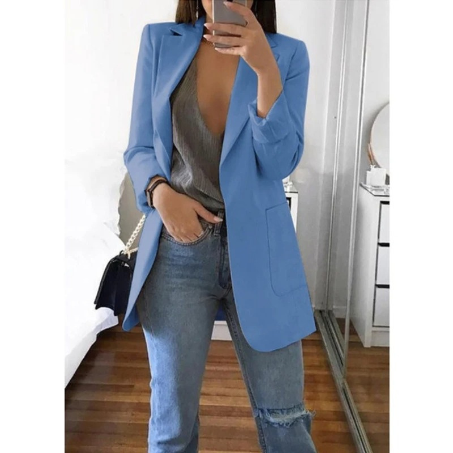 Sophie - Blazer Long ĂlĂ©gant