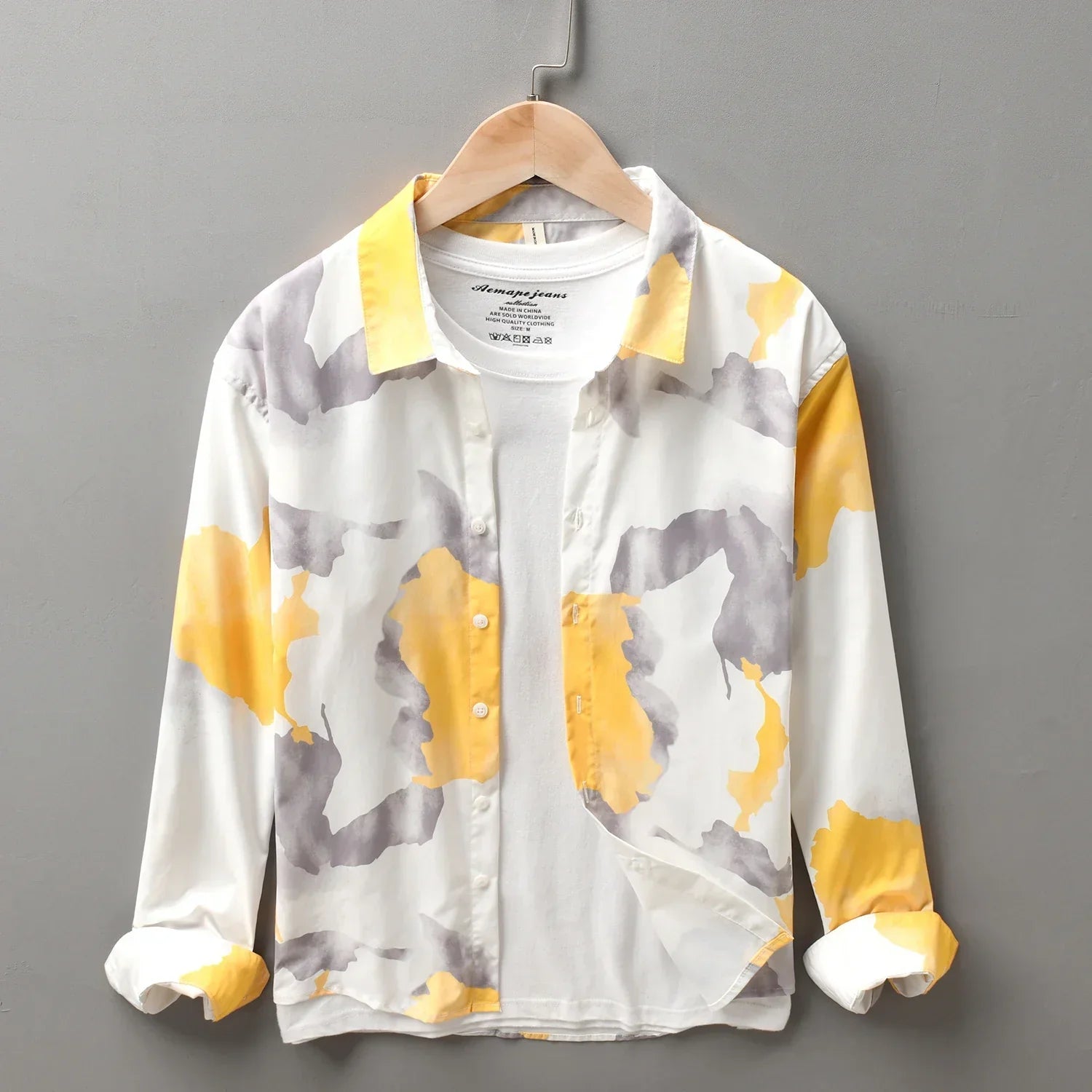 Image variante pour Jeroen - Chemise décontractée imprimée - Créatif - Hommes-13