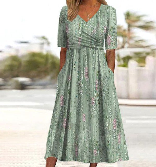 Robe Longue Femme Fleurie Chic - Camille