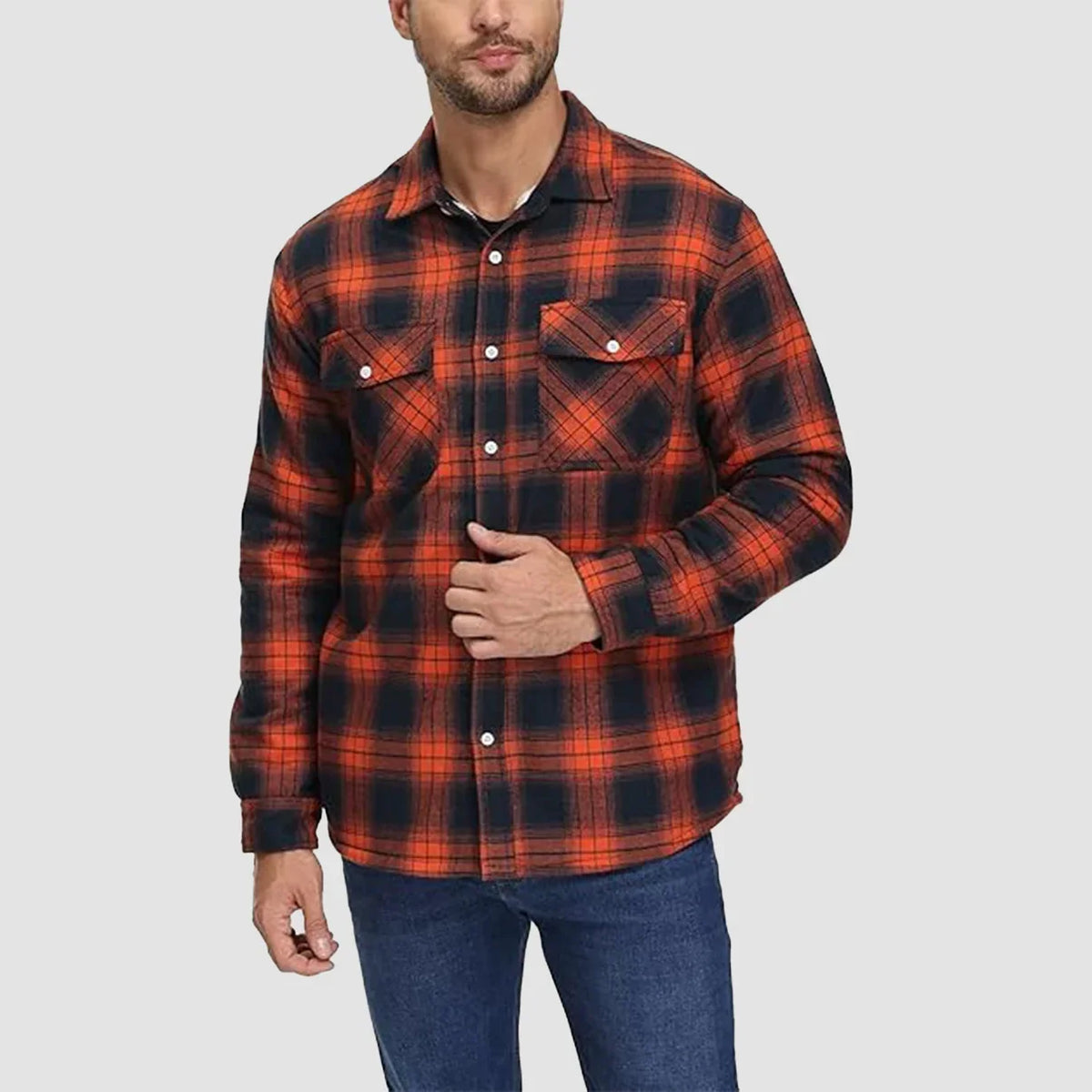Thomas - Surchemise Chic Écossaise Sherpa