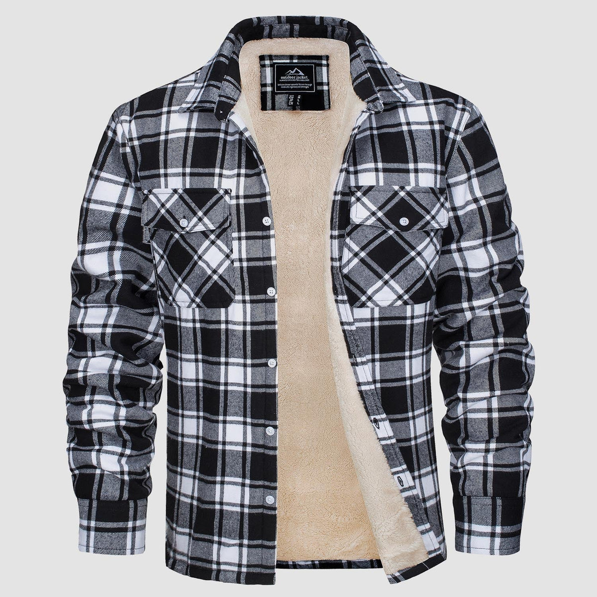 Thomas - Surchemise Chic Écossaise Sherpa