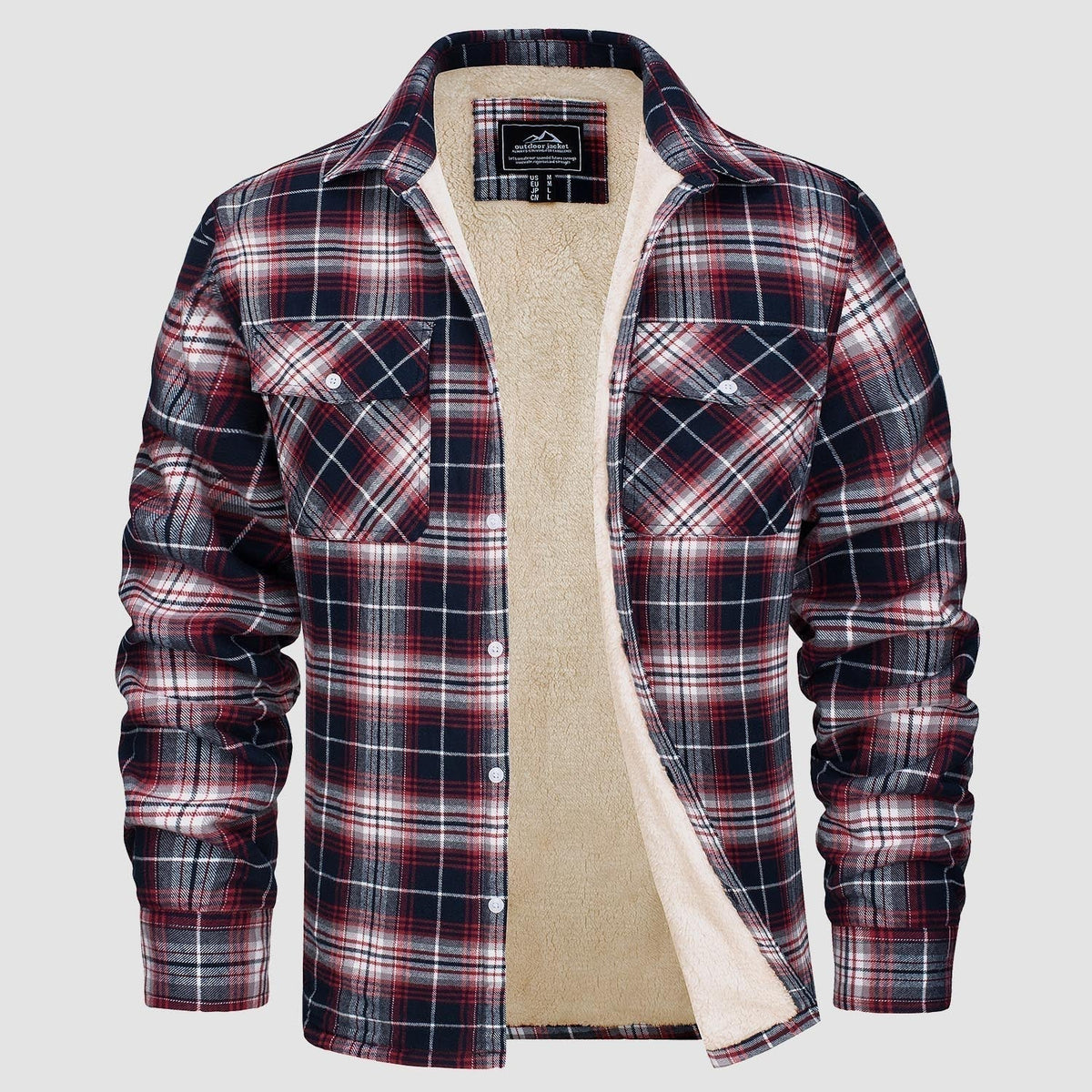 Thomas - Surchemise Chic Écossaise Sherpa