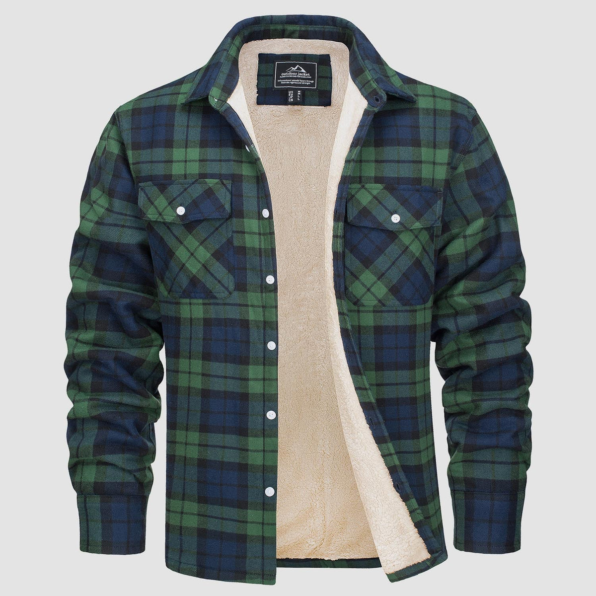 Thomas - Surchemise Chic Écossaise Sherpa