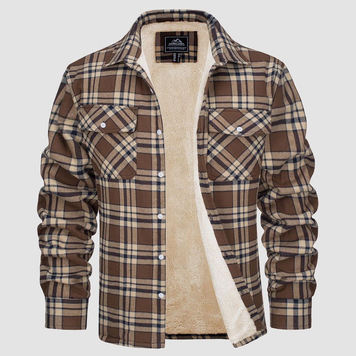 Thomas - Surchemise Chic Écossaise Sherpa