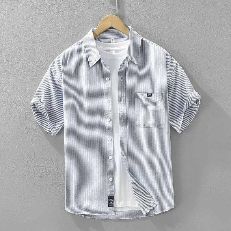 Lex - Chemise Ă  rayures dĂ©contractĂ©e - ĂlĂ©gant - Hommes-1