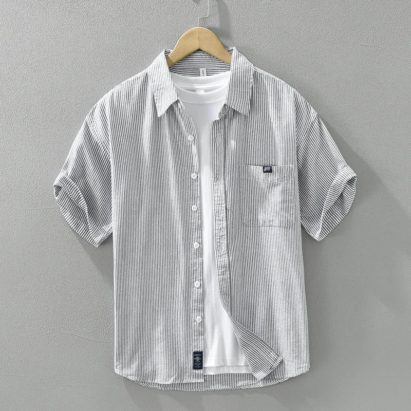 Image variante pour Lex - Chemise à rayures décontractée - Élégant - Hommes-7