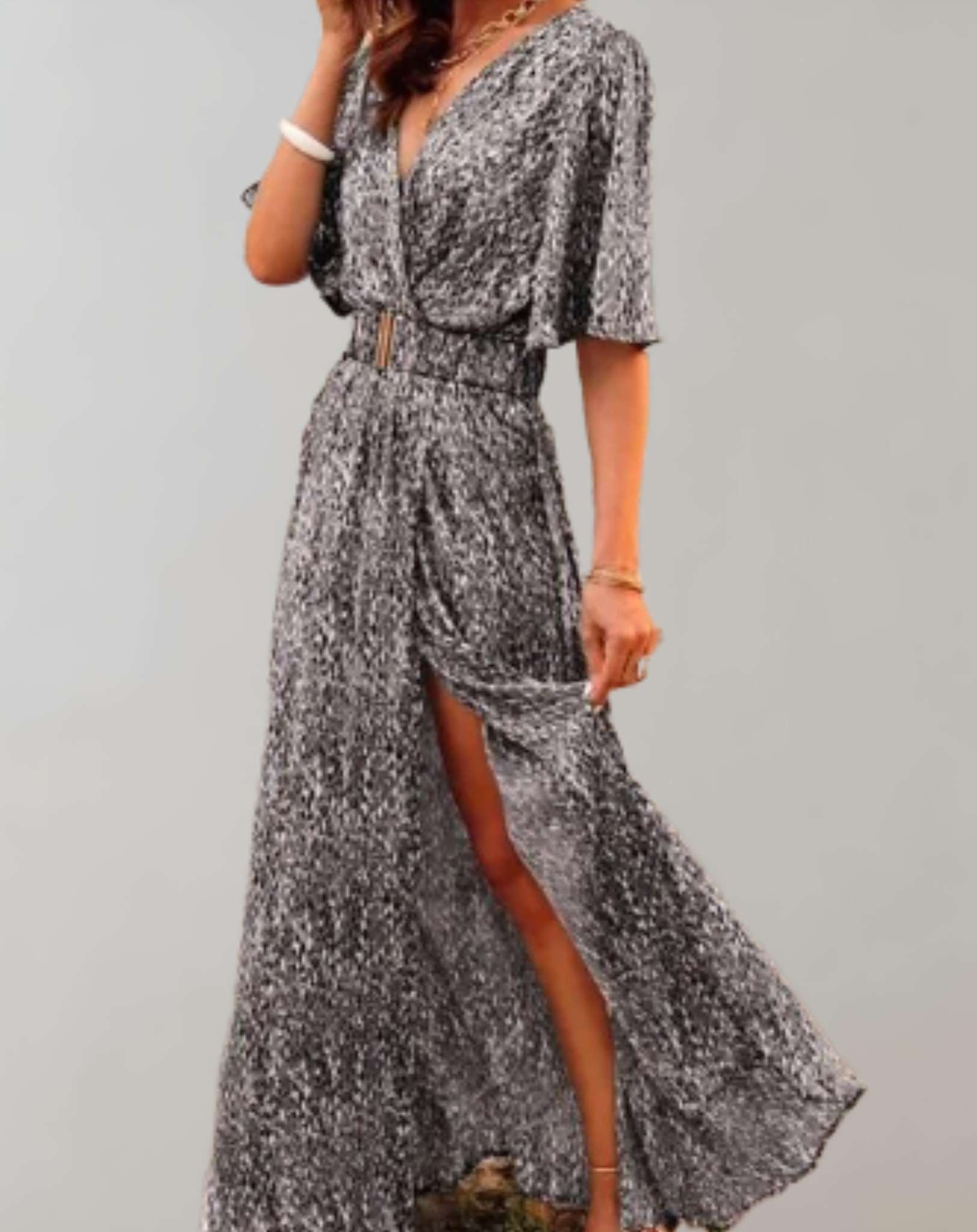 Camille - Robe Maxi Bohème Fendue Femme