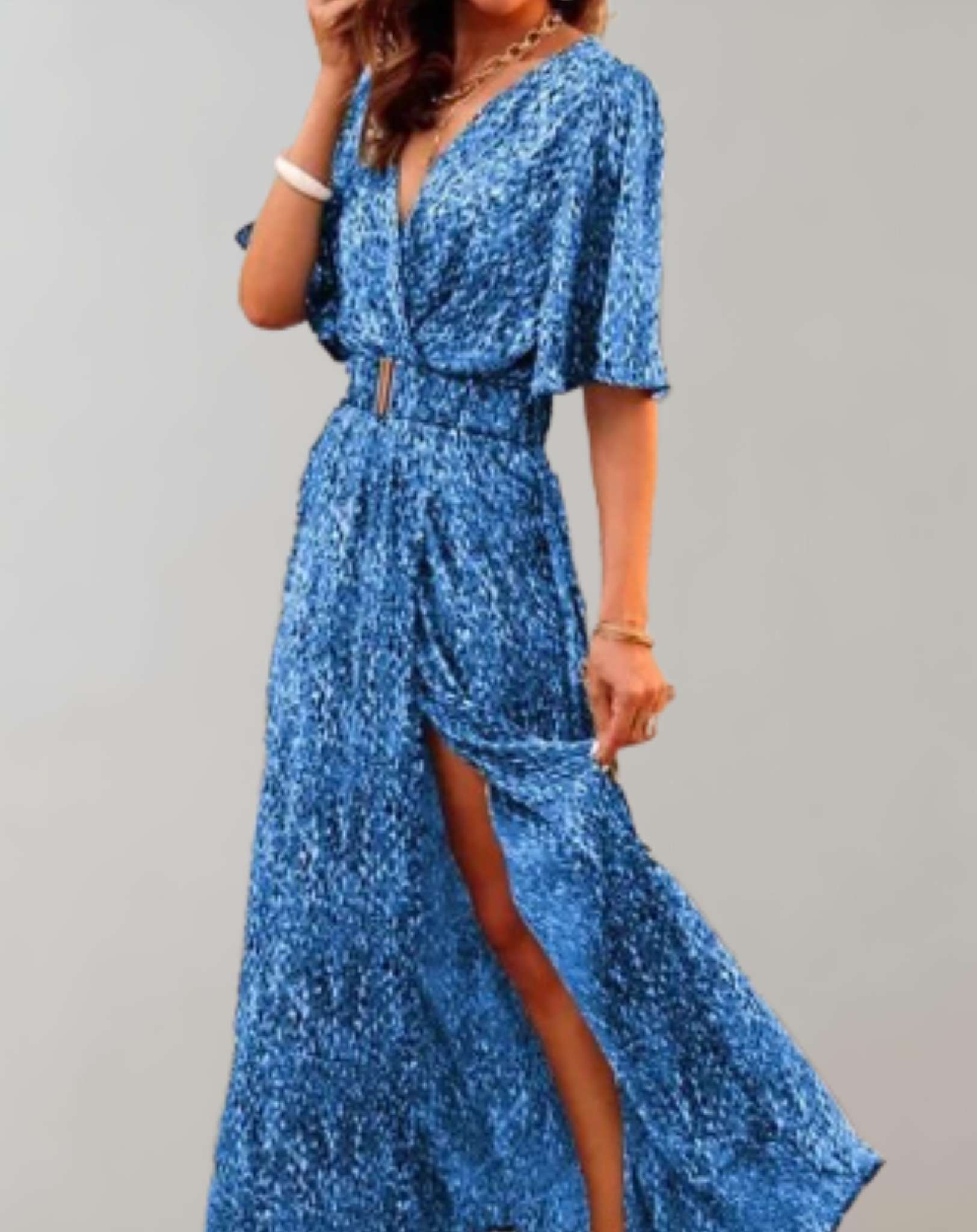 Camille - Robe Maxi Bohème Fendue Femme