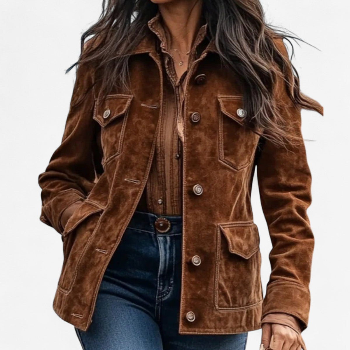 Émilie - Veste Chic Bohème Velours