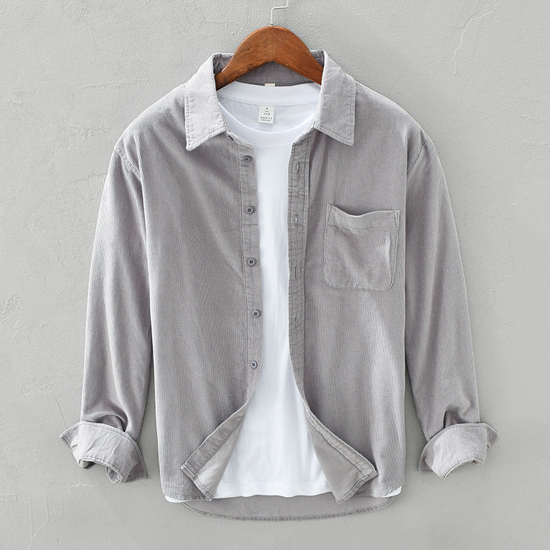 Augustin - Chemise Velours Rétro Homme