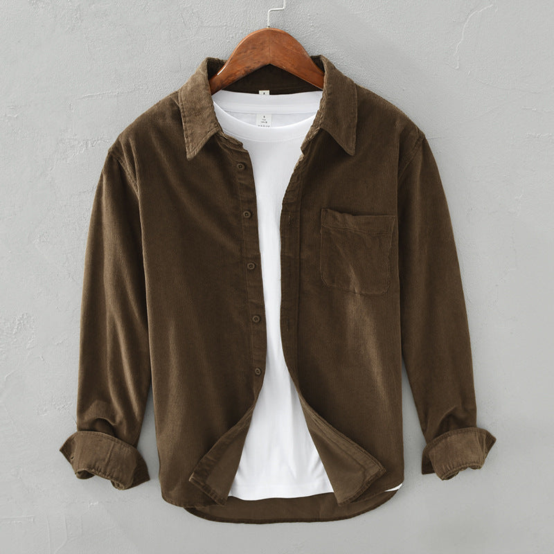 Augustin - Chemise Velours Rétro Homme