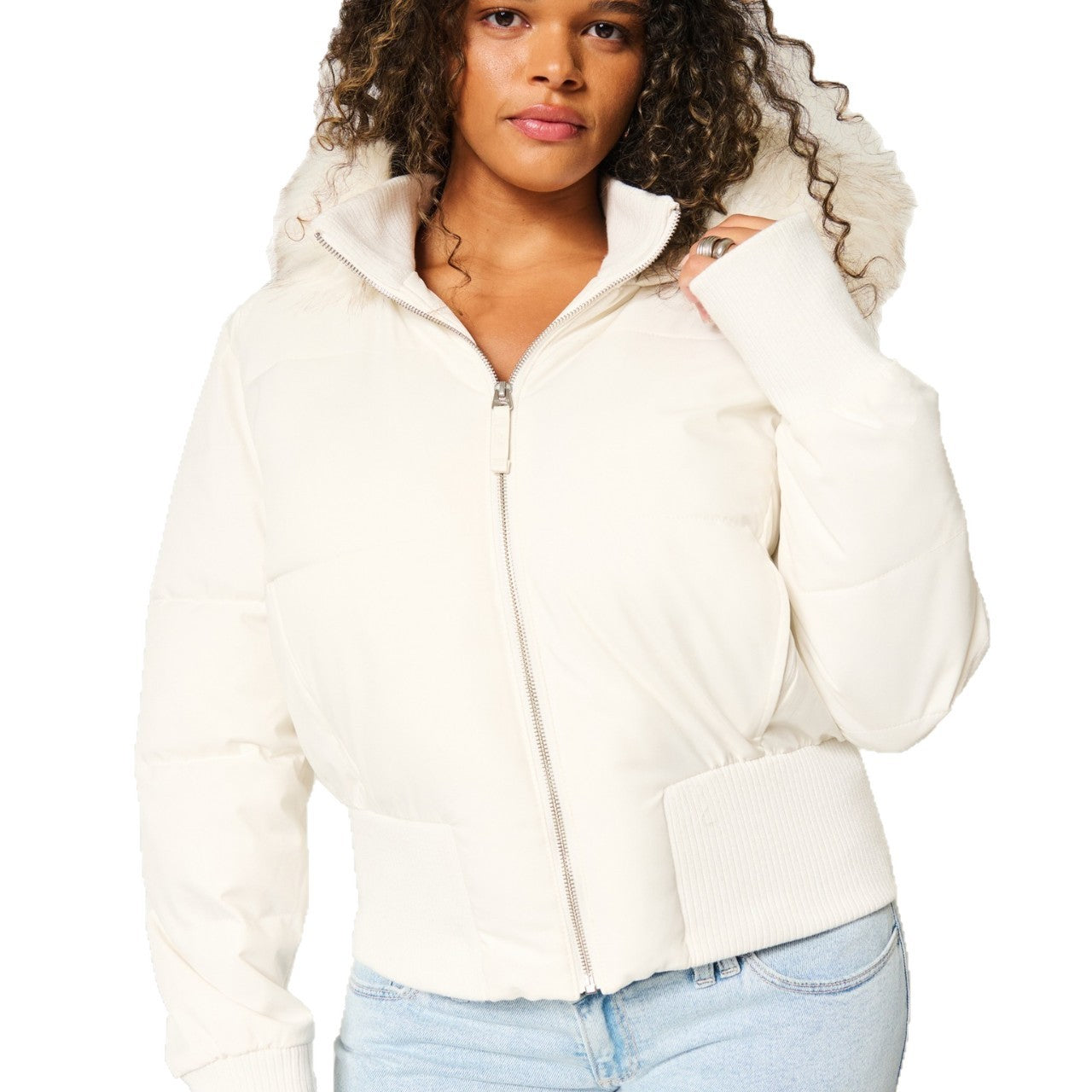 Céleste – Manteau matelassé d’hiver femme avec capuche amovible
