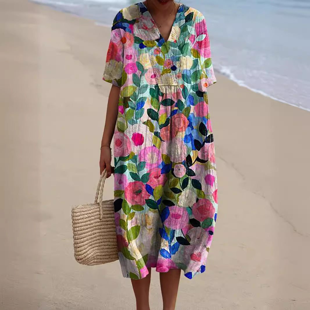 Robe Femme Imprimée Fleurs - Zara