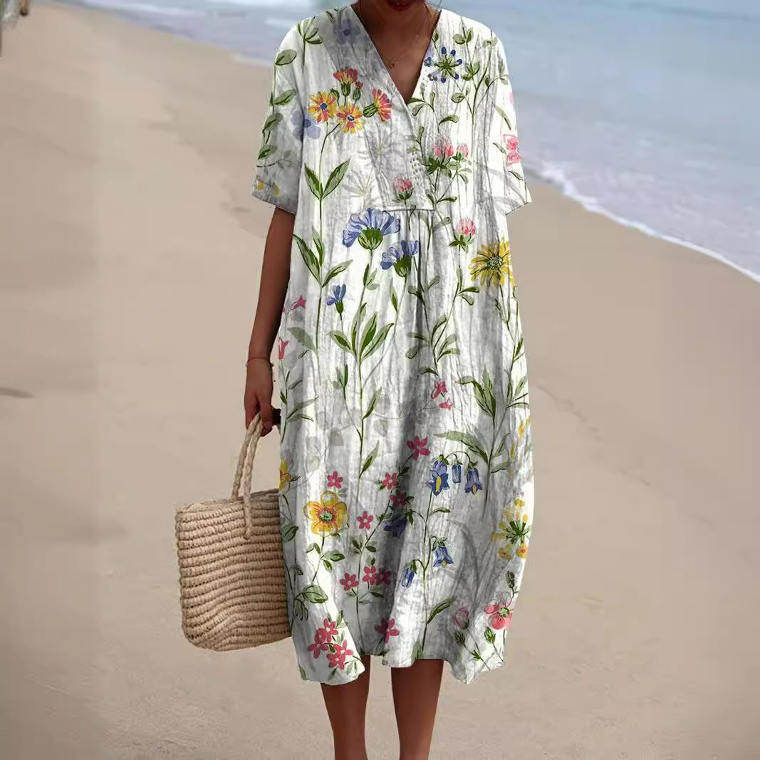 Robe Femme Imprimée Fleurs - Zara
