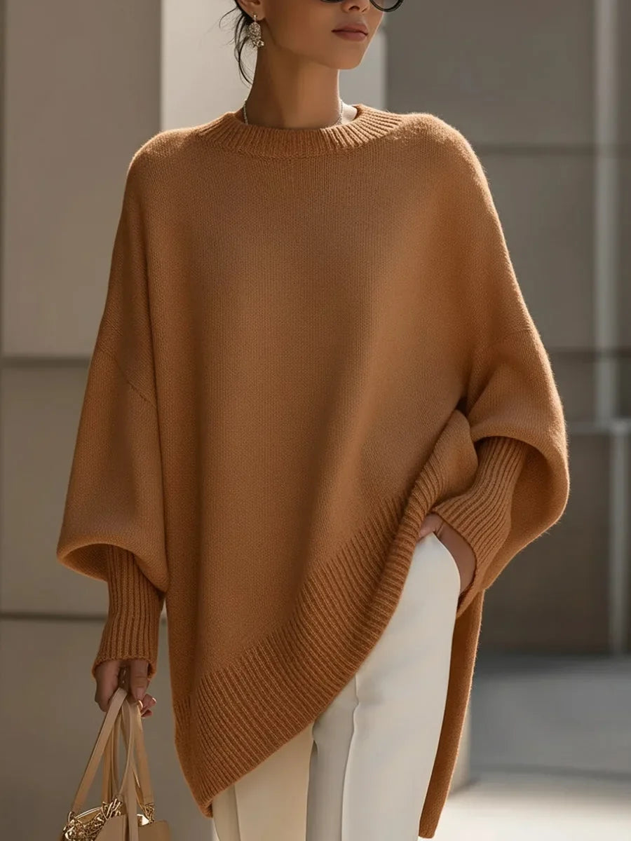 Sylvie - Pull Flatteur Oversize Asymétrique