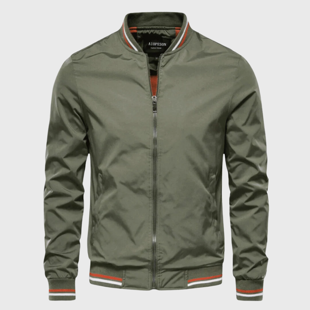 Nicolas - Veste Intemporelle Bomber Rayée