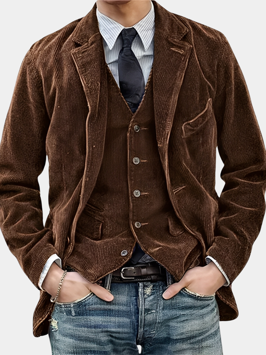 Victor - Veste Gilet Vintage Homme