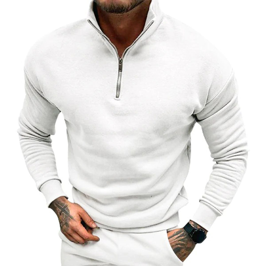 James - Pull Demi-Zip au Design Contemporain Homme